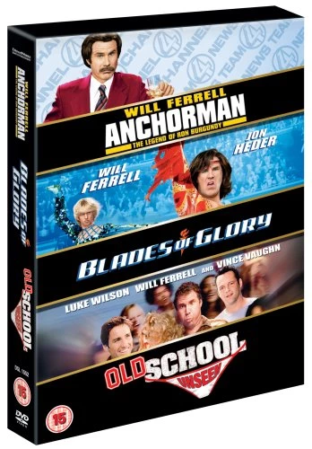 Anchorman / Blades of Glory / Old School DVD Comedy (2008) Will Ferrell