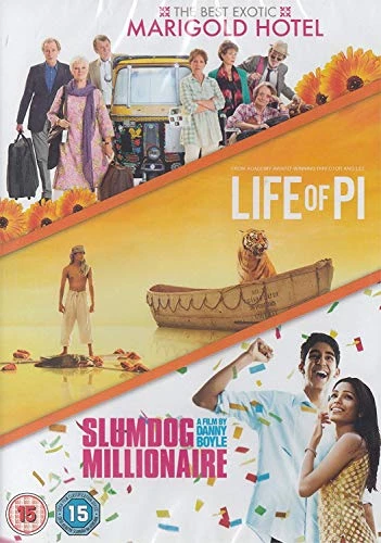 The Best Exotic Marigold Hotel / Life Of Pi / Slumdog Millionaire DVD Drama