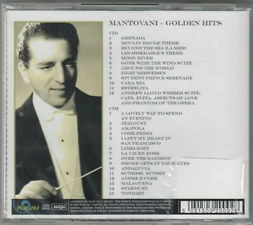 Mantovani - Golden hits CD (2013) Audio Quality Guaranteed Reuse Reduce Recycle