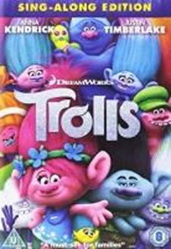 Trolls DVD Children's & Family (2017) Aaron Eckhart Quality Guaranteed