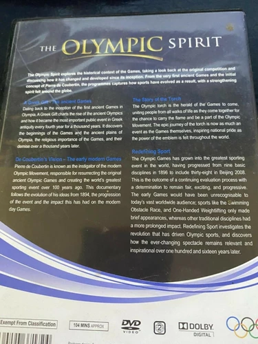 The Olympic Spirit DVD (2012) Pierre de Coubertin Quality Guaranteed