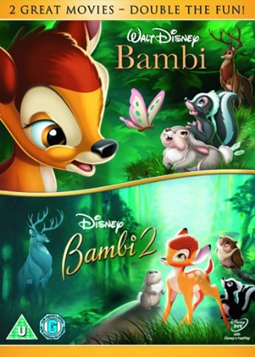 Bambi / Bambi 2 DVD Animation Patrick Stewart Quality Guaranteed Amazing Value
