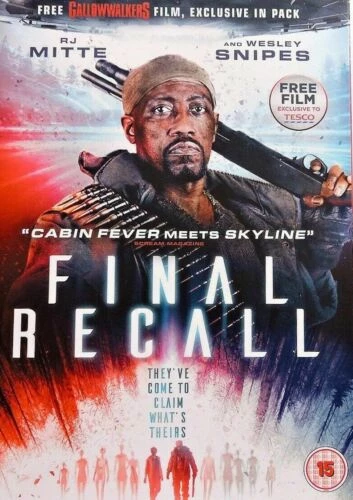 Final Recall DVD Sci-Fi & Fantasy (2017) RJ Mitte Quality Guaranteed
