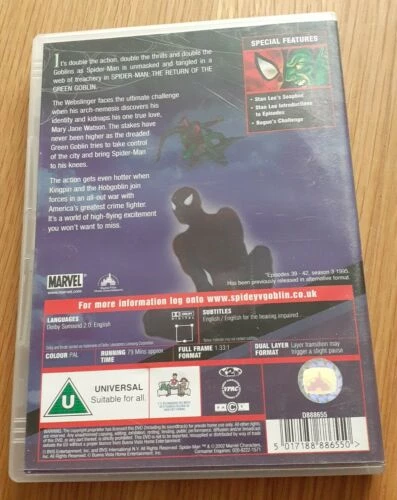 Spider-Man: The Return Of The Green Goblin DVD (2002) Quality Guaranteed