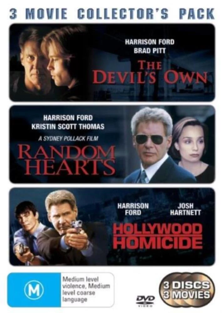 The Devil's Own / Random Hearts / Hollywood Homicide DVD Action & Adventure New
