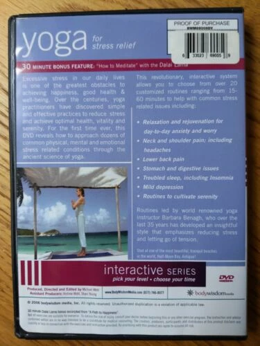 Yoga For Stress Relief DVD Exercise & Fitness (2008) Barbara Benagh