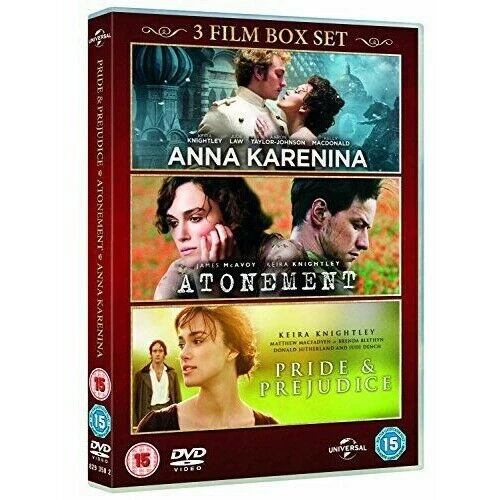 Anna Karenina / Pride & Prejudice / Atonement DVD Drama (2013) Keira Knightley