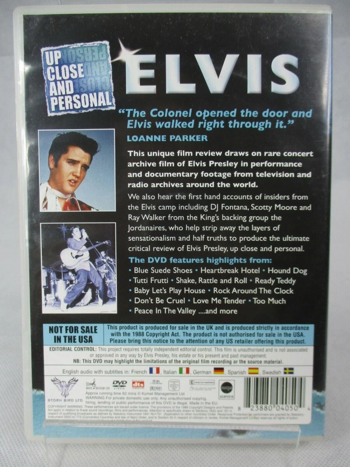 Elvis Up Close And Personal DVD Documentary (2009) Elvis Presley New