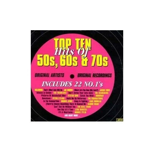 Various Artists - Top Ten Hits Of The 50s, 60s & 70s: ORIGINAL ARTISTS CD (1999)