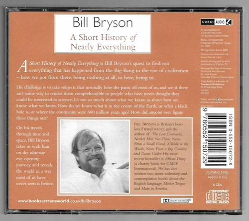 Bryson, Bill - Bill Bryson - A Short History Of Nearly Everything CD (2003)