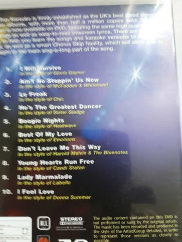 Disco Classics DVD Musicals & Broadway Quality Guaranteed Reuse Reduce Recycle