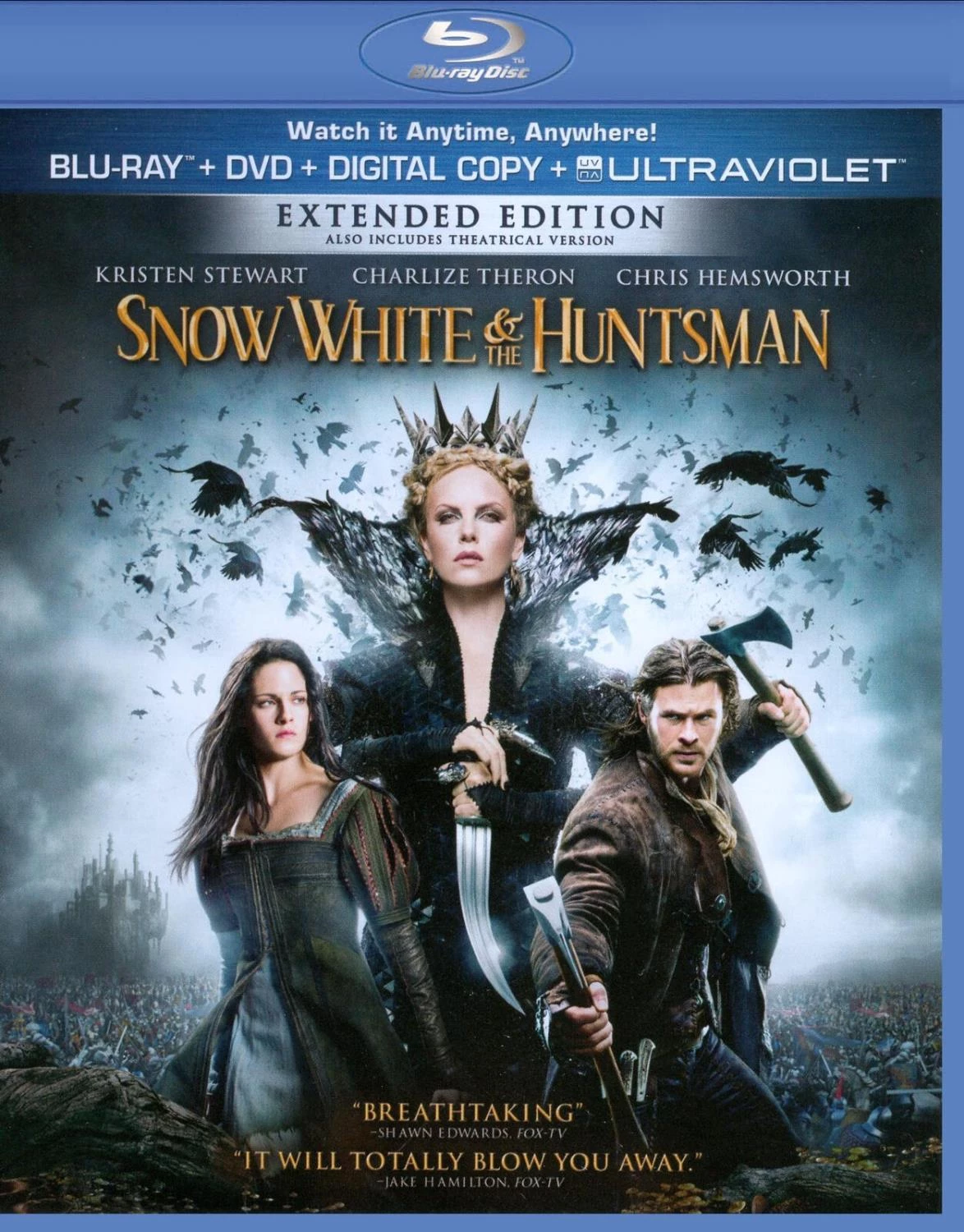 Snow White & The Huntsman Blu-ray (2012) Kristen Stewart Quality Guaranteed