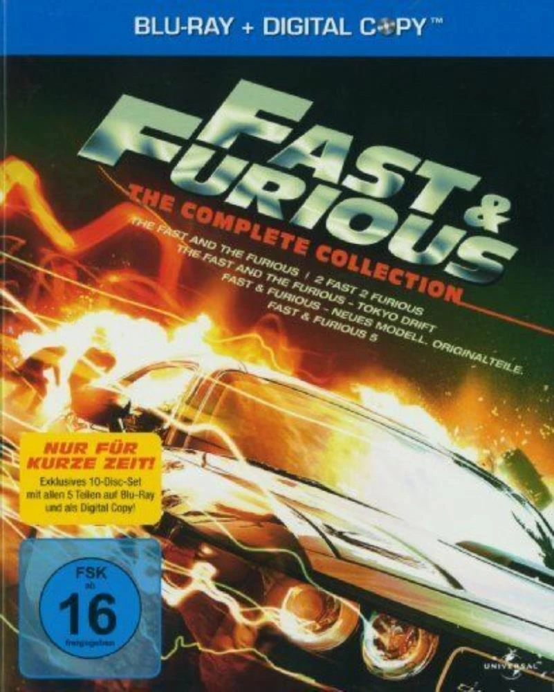 Fast & Furious 1-5 - The Collection Blu-ray (N/A) Vin Diesel Quality Guaranteed