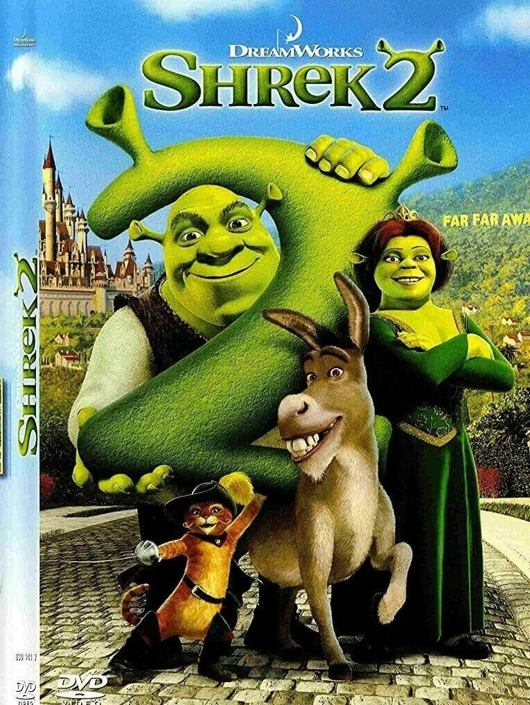 Shrek 2 DVD Animation (2005) Mike Myers Quality Guaranteed Reuse Reduce Recycle