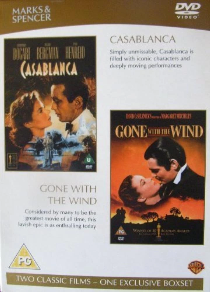 Casablanca / Gone with the Wind DVD N/A (2004) Quality Guaranteed Amazing Value