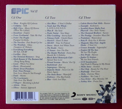 Various - Epic Volume II CD (2011) Audio Quality Guaranteed Reuse Reduce Recycle