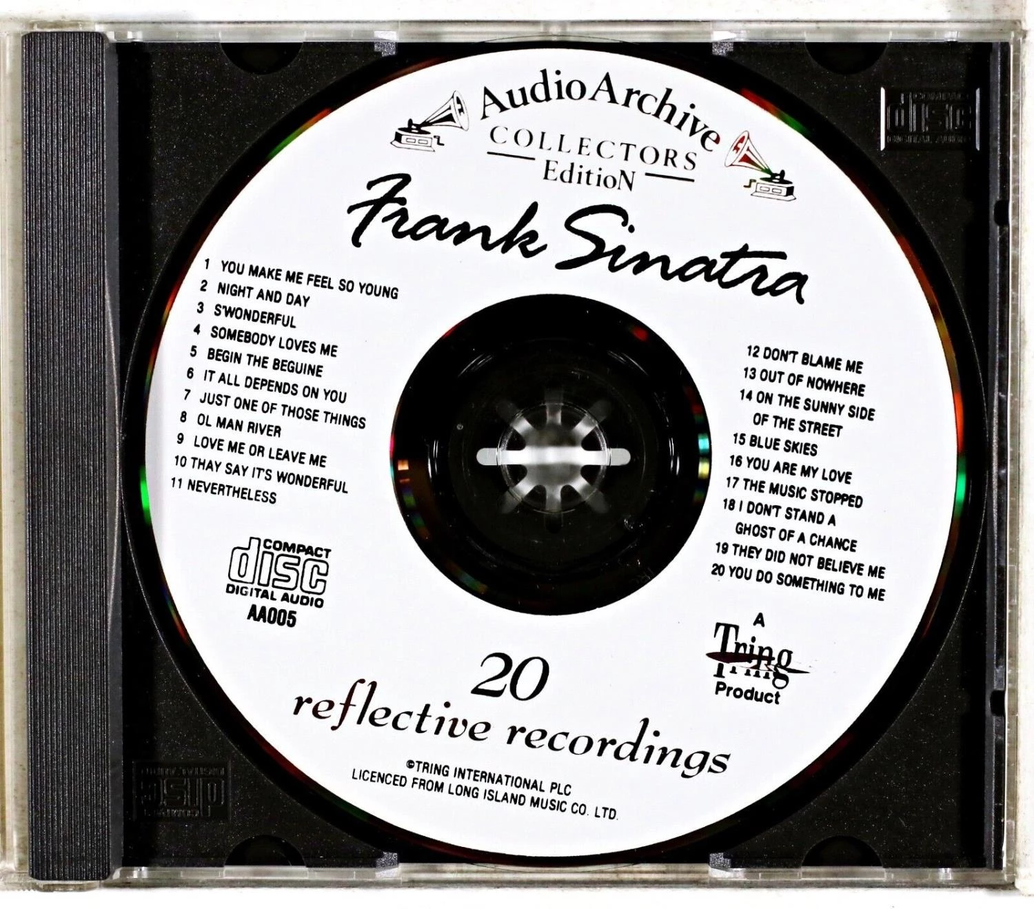 Frank Sinatra - 20 Reflective Recordings CD (N/A) Audio Quality Guaranteed