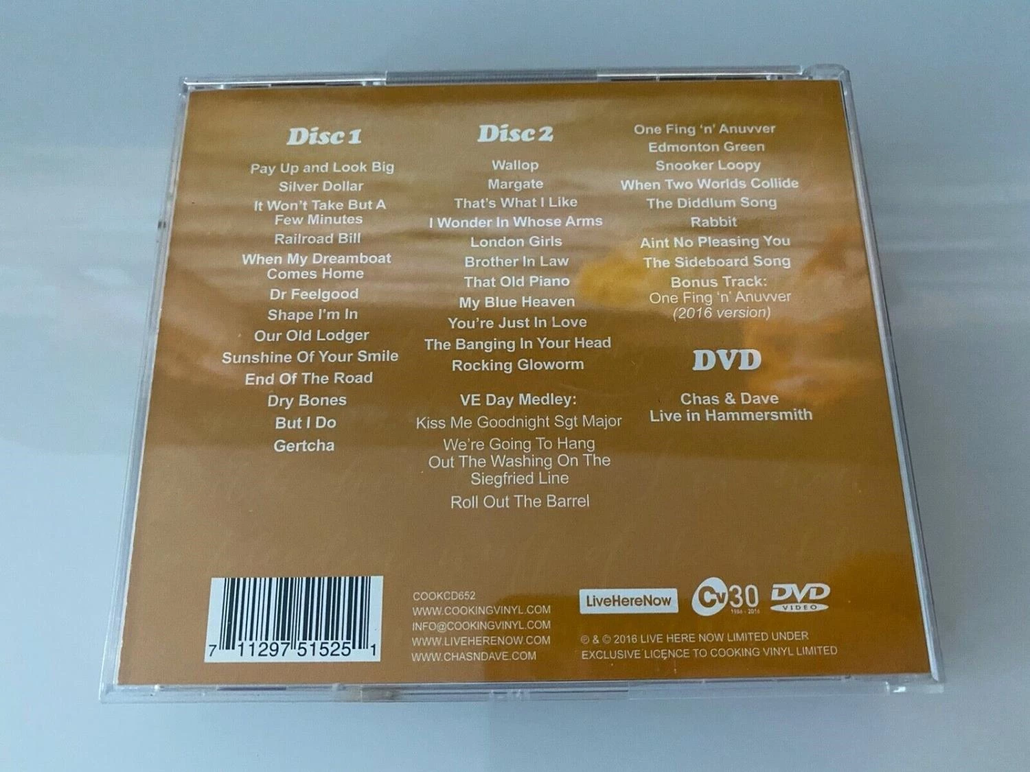 Chas & Dave - Not Just Anuvver Beano CD (2016) Audio Quality Guaranteed