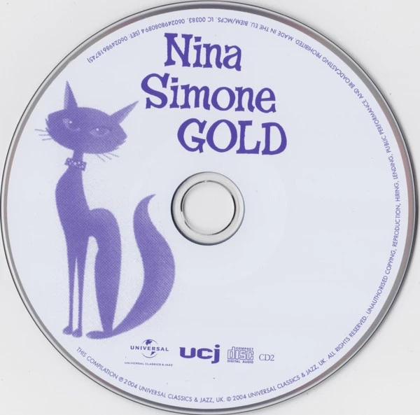 Nina Simone - Gold CD (2003) Audio Quality Guaranteed Reuse Reduce Recycle