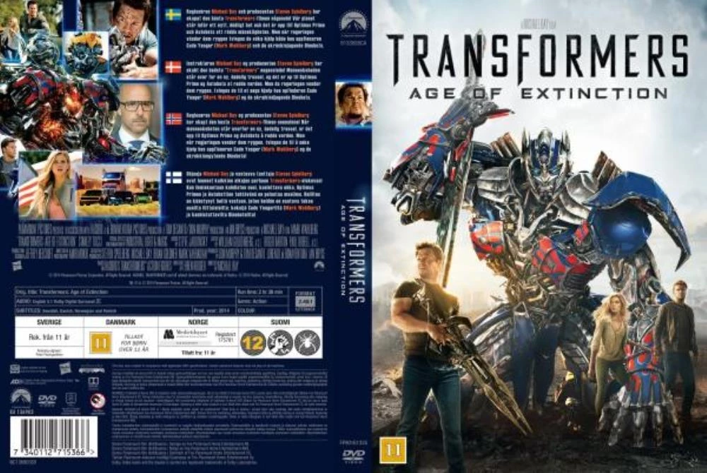 Transformers - Age Of Extinction DVD Action (2014) Mark Wahlberg Amazing Value