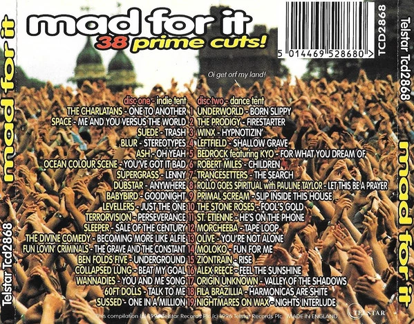 Various - Mad For It CD (1996) Audio Quality Guaranteed Reuse Reduce Recycle