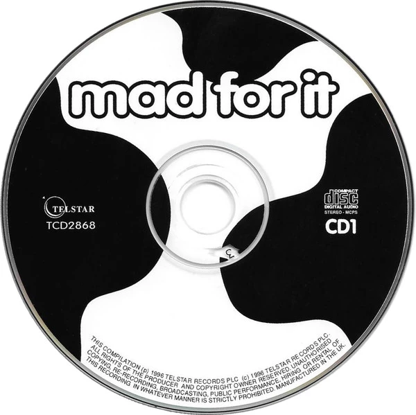 Various - Mad For It CD (1996) Audio Quality Guaranteed Reuse Reduce Recycle