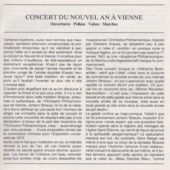 Wiener Philharmoniker - Neujahrskonzert CD (1983) Audio Quality Guaranteed