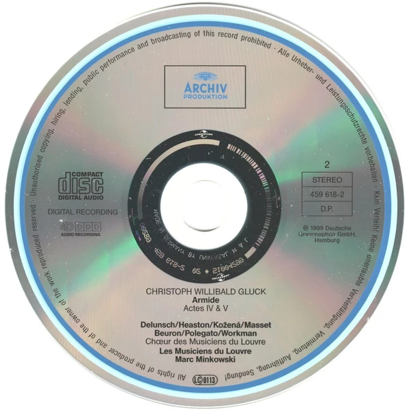 Christoph Willibald Gluck - Armide CD (1999) Audio Quality Guaranteed