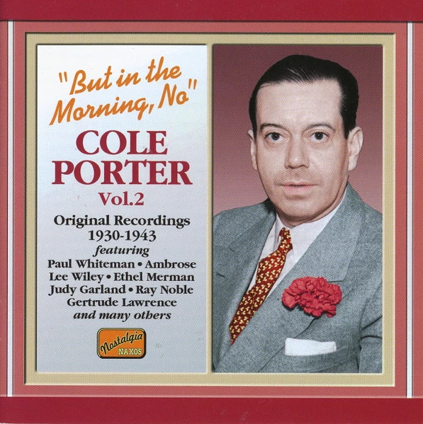 Cole Porter - But In The Morning, No - Cole Porter Vol 2. CD (2002) Audio