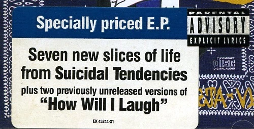 Suicidal Tendencies - Controlled By Hatred / Feel Like Shit...Deja-Vu CD (1989)