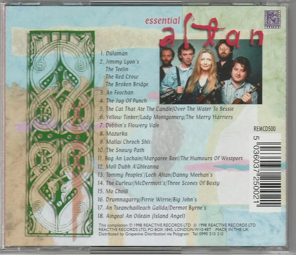 Altan - Essential Altan CD (1997) Audio Quality Guaranteed Reuse Reduce Recycle