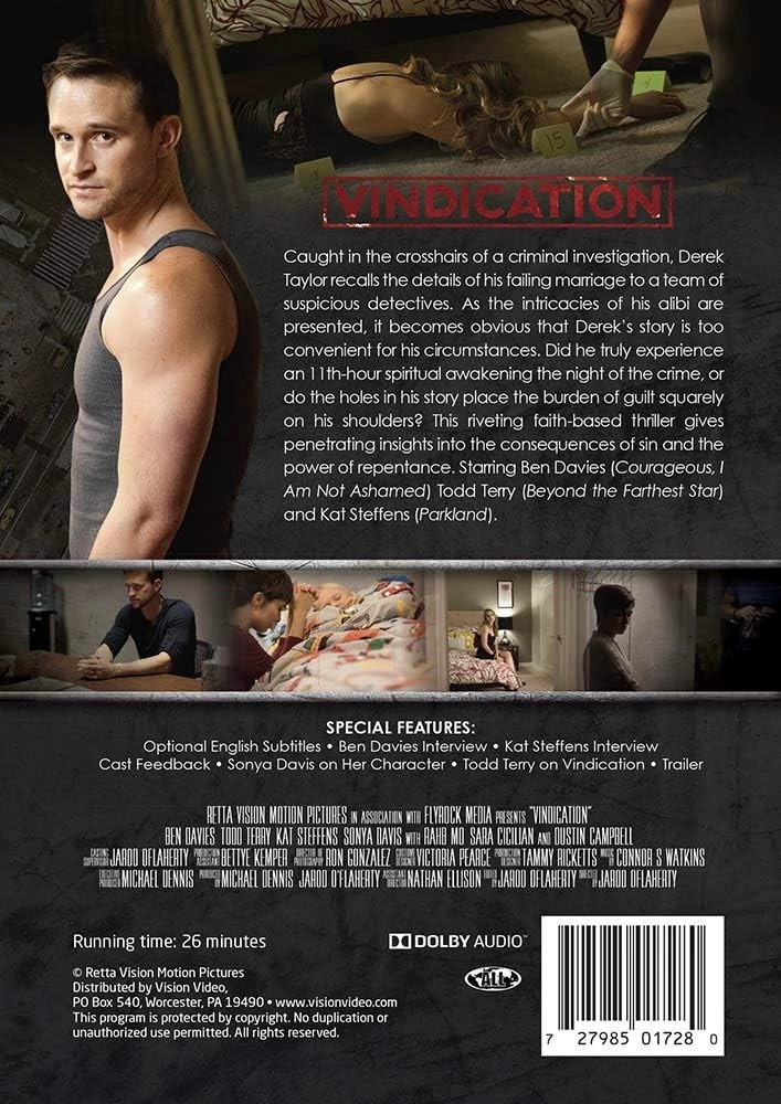 Vindication DVD children_&_family (2017) Jarod O'Flaherty Quality Guaranteed