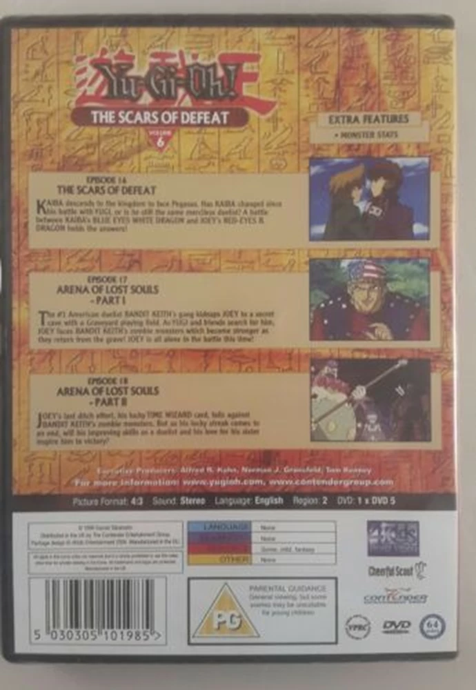 Yu Gi Oh: Volume 6 - The Scars Of Defeat DVD Animation & Anime (2007)
