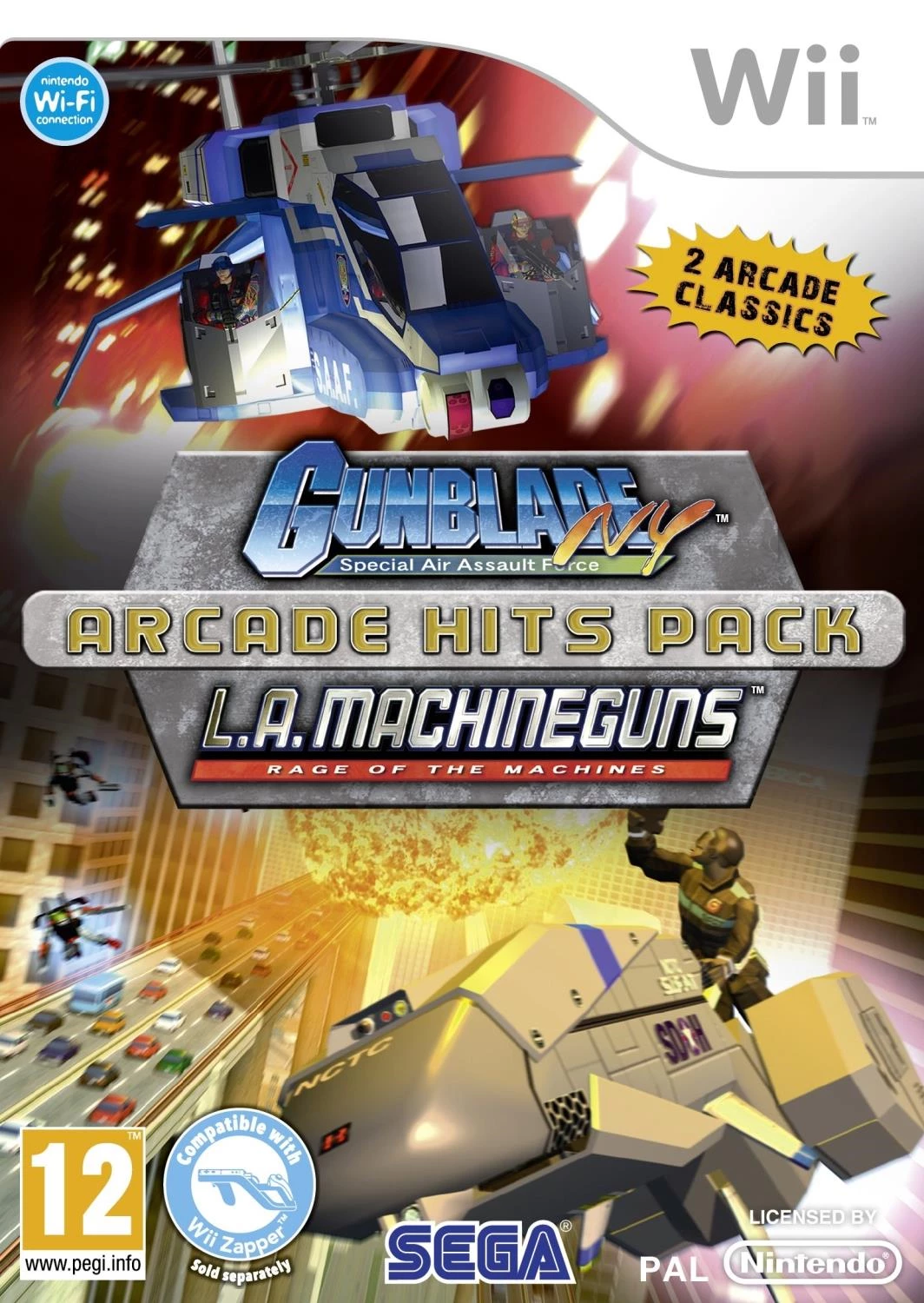 Gunblade NY and LA Machineguns Arcade (Nintendo Wii 2010) Video Game