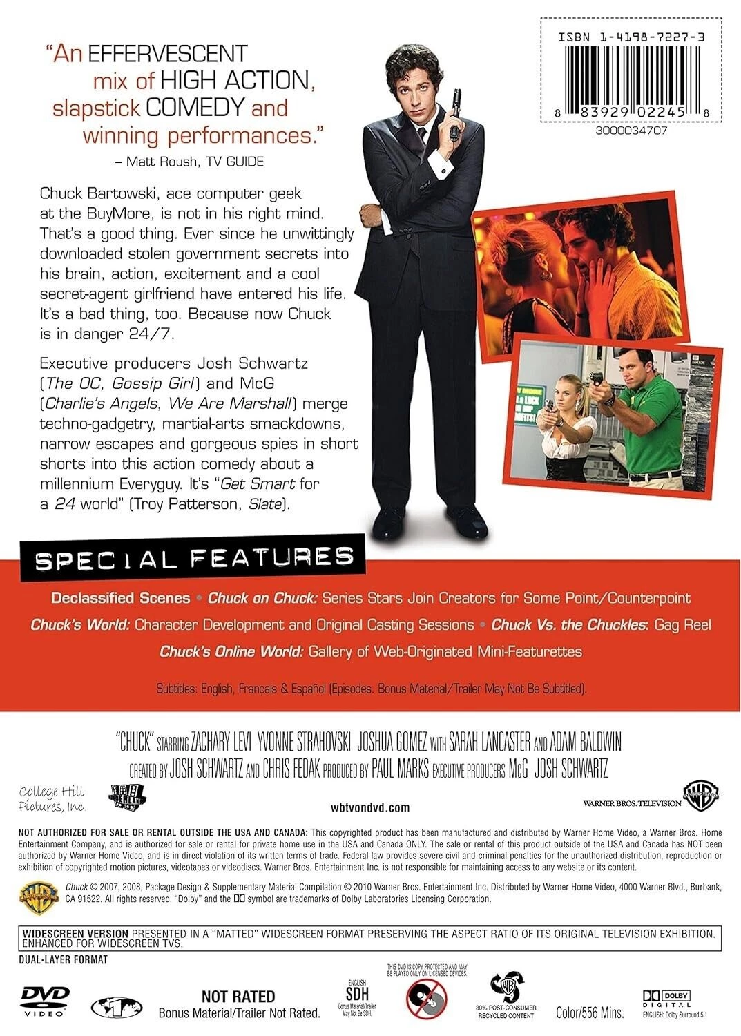 Chuck: Complete First Season DVD (2008) Quality Guaranteed Reuse Reduce Recycle