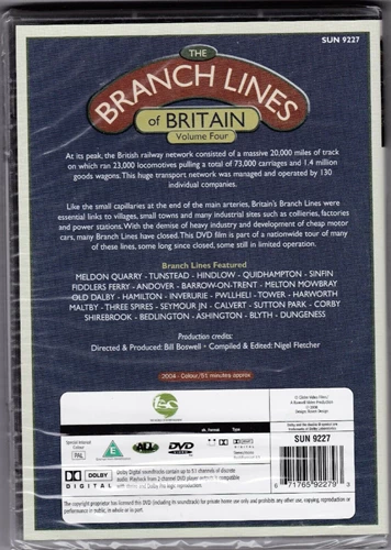 The Branch Lines Of Britain: Volume 4 DVD Documentary (2008) Quality Guaranteed