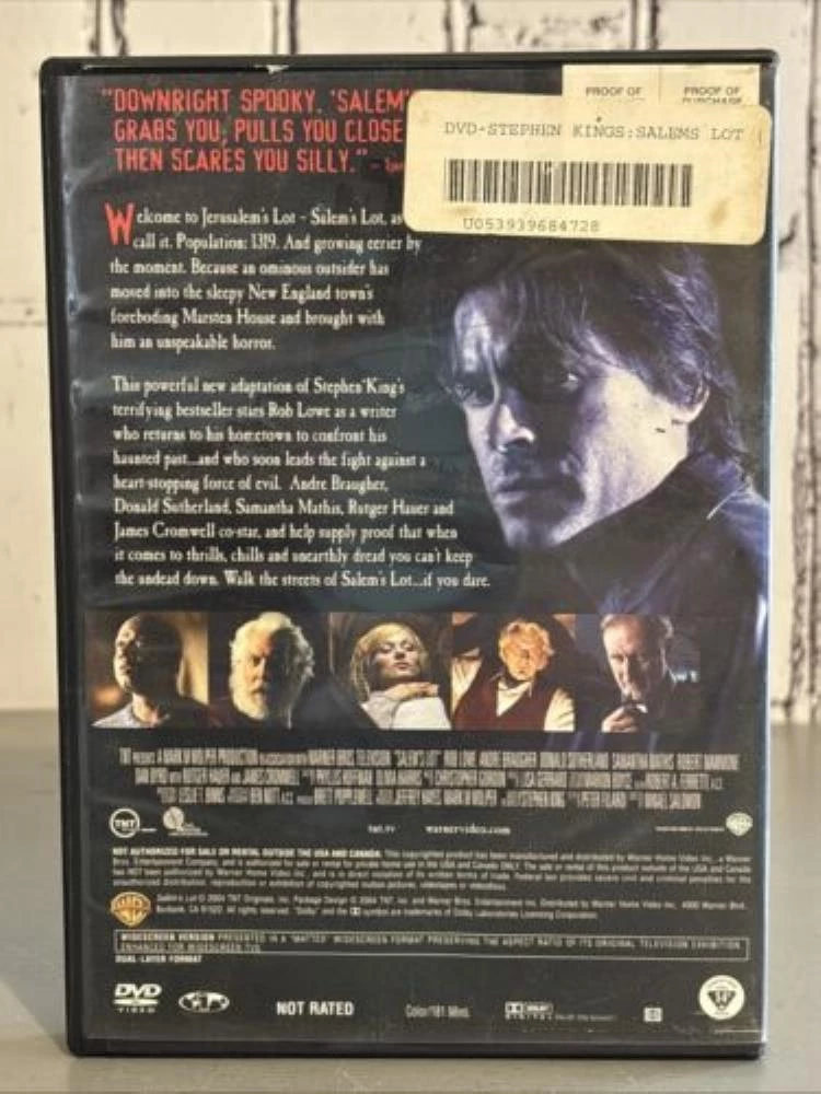 Salem's Lot DVD Horror (2012) Donald Sutherland Quality Guaranteed Amazing Value