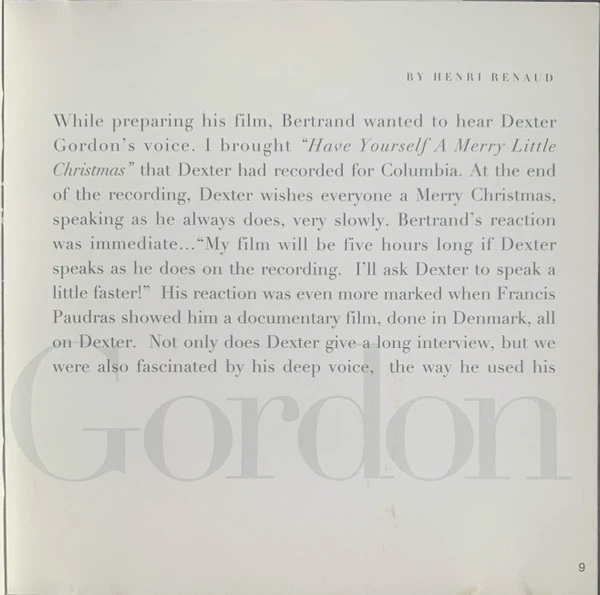 Dexter Gordon - Round Midnight (Original Motion Picture Soundtrack) CD (2002)