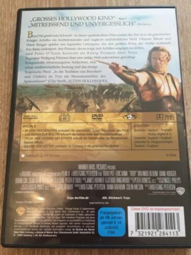 Troja DVD Historic (2004) Brad Pitt Quality Guaranteed Reuse Reduce Recycle