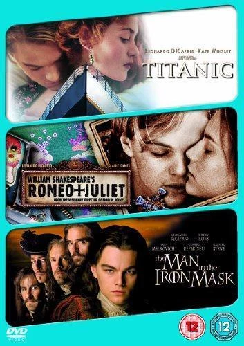 Titanic/The Man In The Iron Mask/Romeo And Juliet DVD Drama Leonardo DiCaprio
