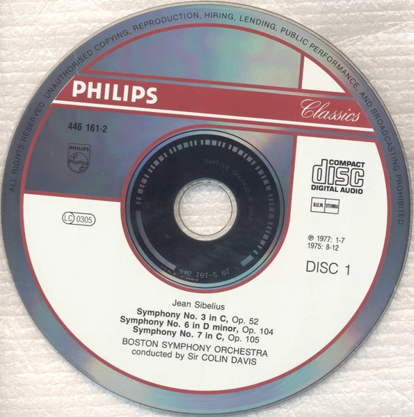 Jean Sibelius - CD (1995) Audio Quality Guaranteed Reuse Reduce Recycle