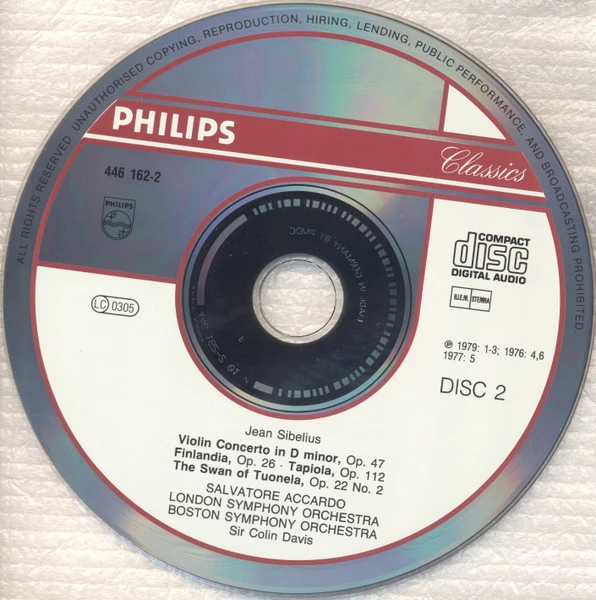 Jean Sibelius - CD (1995) Audio Quality Guaranteed Reuse Reduce Recycle