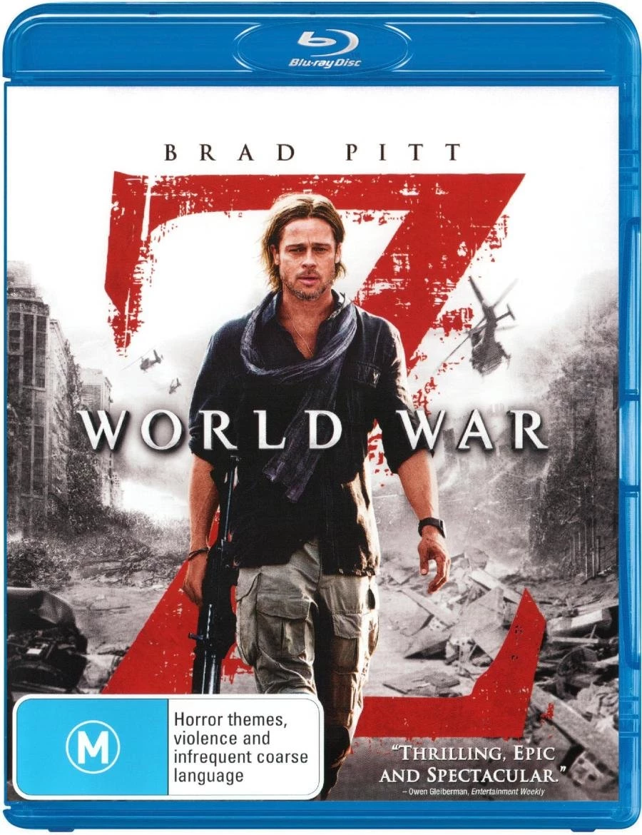 World War Z Blu-ray (2013) Brad Pitt Quality Guaranteed Reuse Reduce Recycle