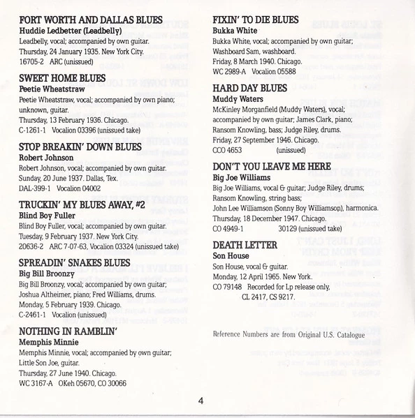 Various - Legends Of The Blues: Volume One CD (N/A) Audio Quality Guaranteed
