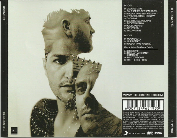 The Script - #3 CD (2012) Audio Quality Guaranteed Reuse Reduce Recycle