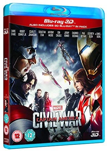 Captain America: Civil War Blu-ray (2016) Chris Evans Quality Guaranteed