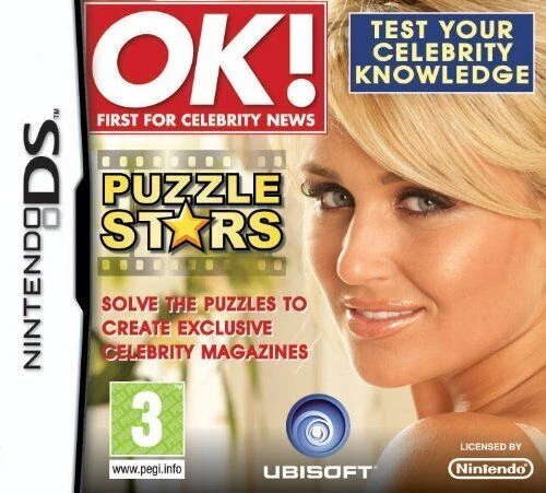 OK! Puzzle Stars (Nintendo DS 2010) Video Game Quality Guaranteed Amazing Value