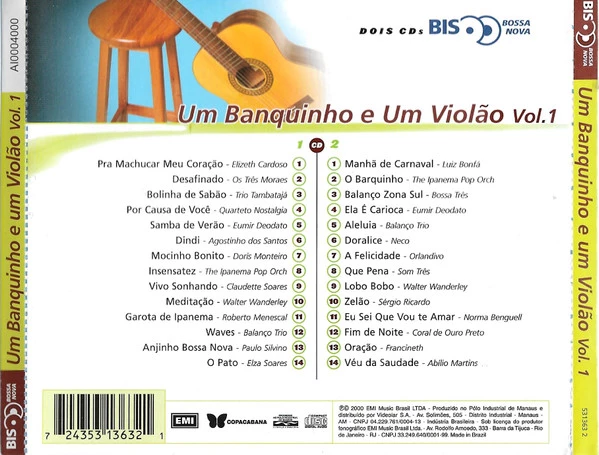 Various - BIS Bossa Nova: Um Banquinho e Um Violão Vol.1 CD (N/A) Audio