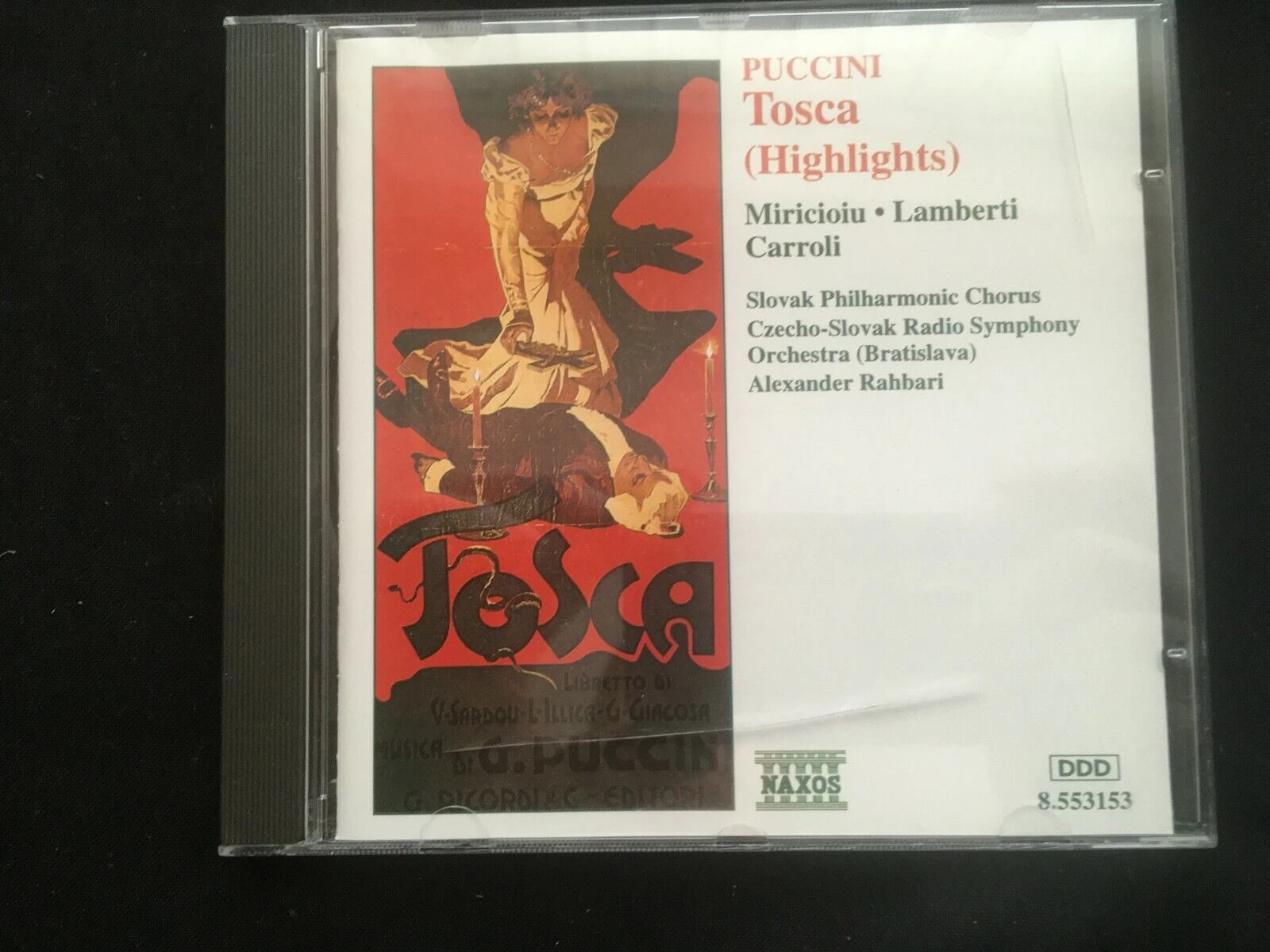 Alexander Rahbari - Puccini: Tosca (highlights) CD (1990) Audio Amazing Value