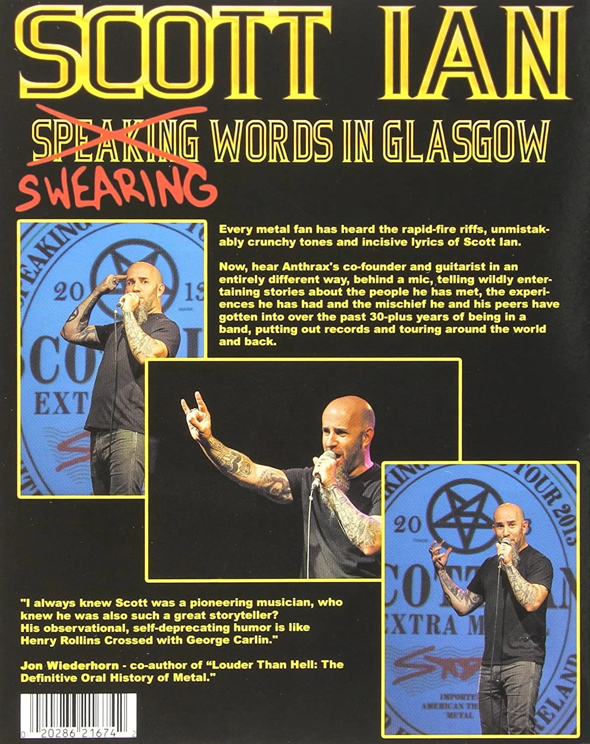 Swearing Words in Glasgow DVD (2014) Scott Ian Quality Guaranteed Amazing Value
